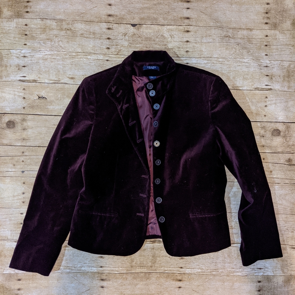 Chaps velvet  blazer